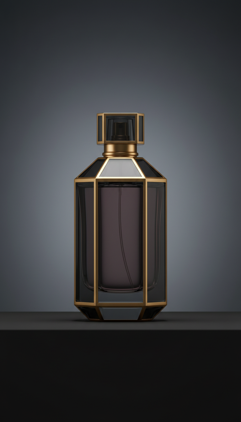 Signature fragrance sleek glass bottle