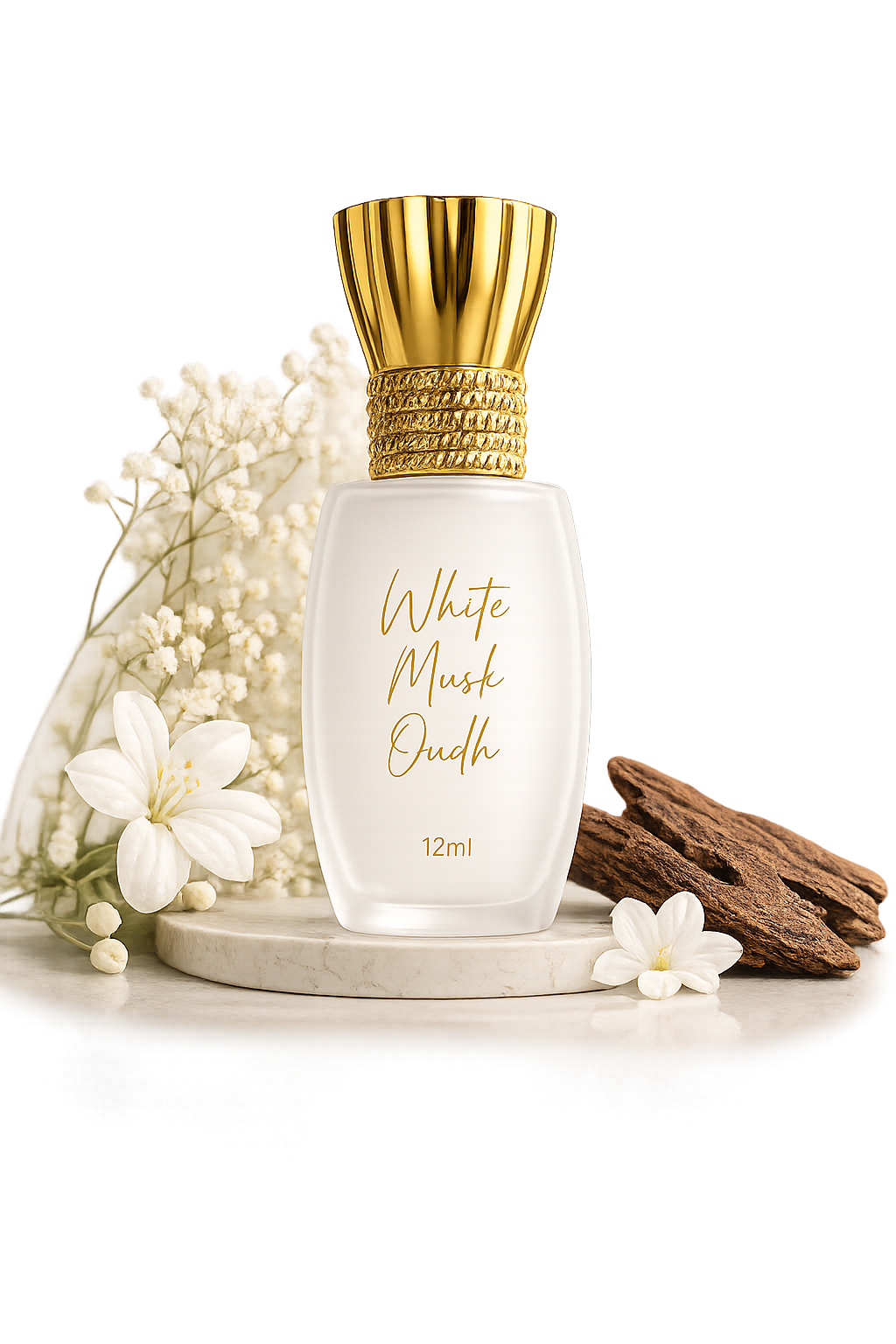 White Musk Oudh Attar 12ml | Premium Alcohol-Free Long Lasting Unisex Perfume Oil