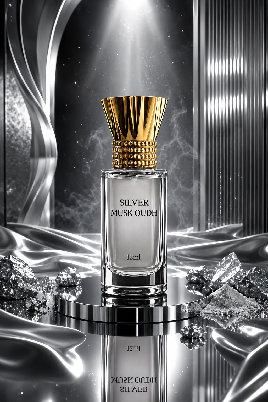 Silver Musk Oudh 12ML Attar | Premium Long Lasting Non-Alcoholic  Perfume Oil