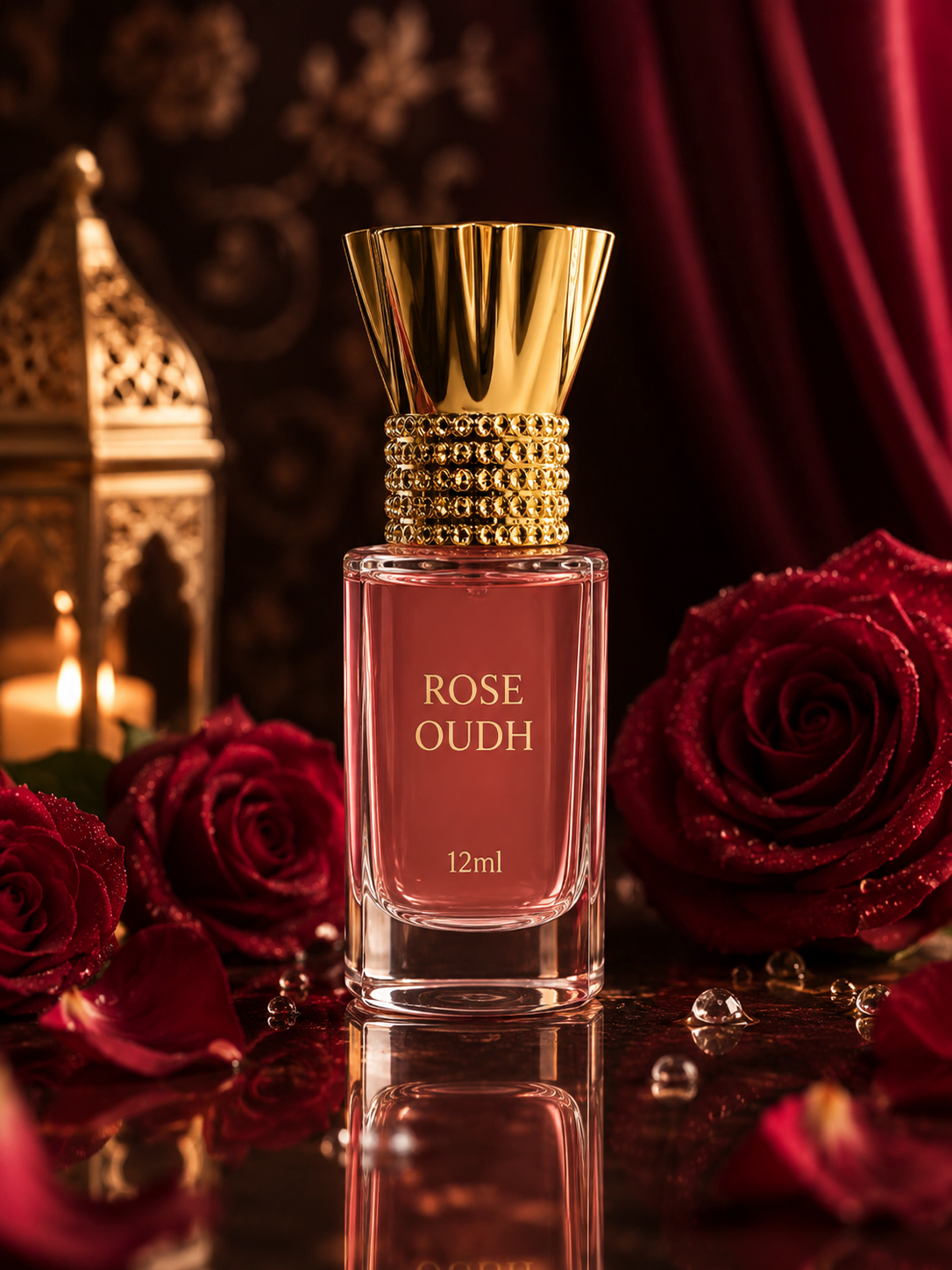 Rose Oudh Attar 12ml | Premium Alcohol-Free Long Lasting Unisex Perfume Oil